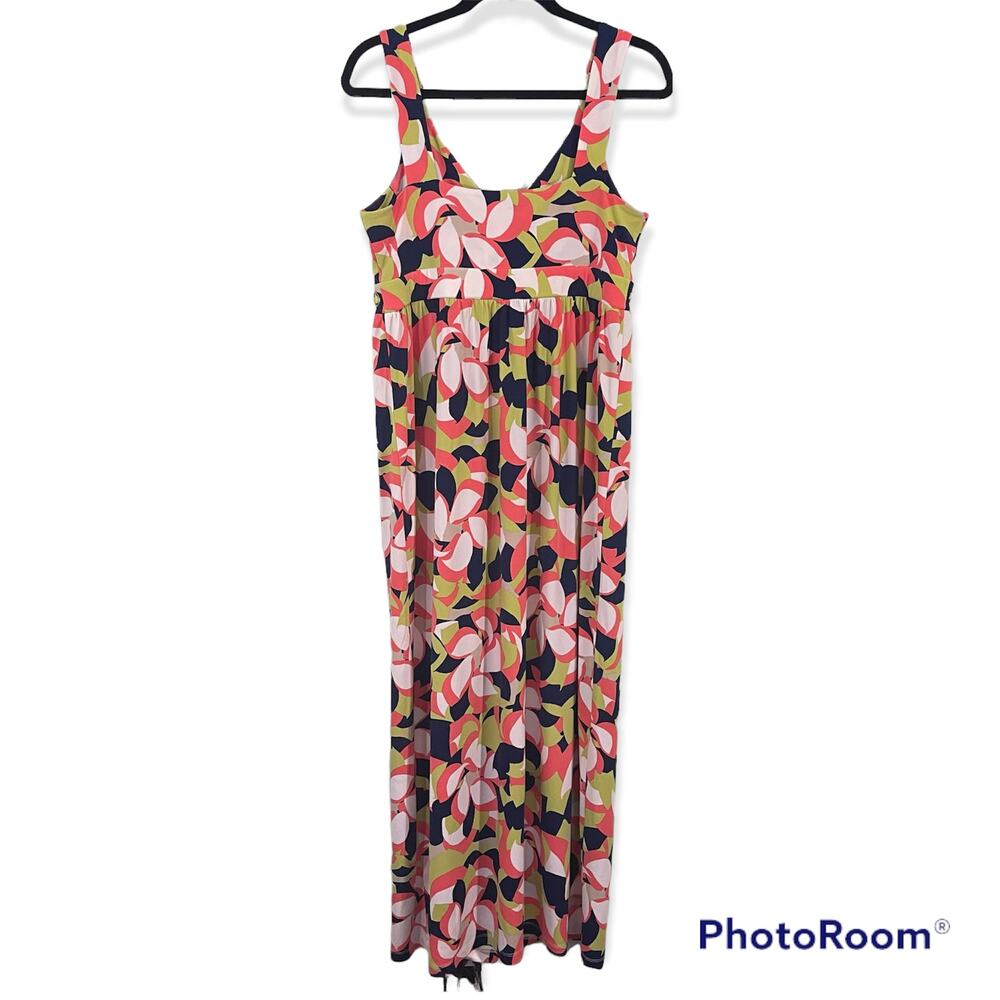 Ruby Rd. Women's Multicolor Graphics Sleeveless Maxi Dress Size S - Picture 4 of 8